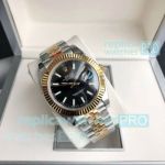 Swiss Quality Rolex Datejust II 41 Black Face Two Tone Jubilee Watch Citizen 8215 Movement 